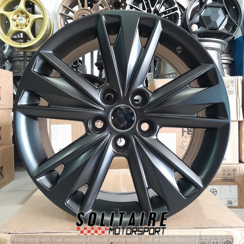 VELG HSR SIMBA RING 17 LOBANG 5 LEBAR 7 RATA untuk CAMRY INNOVA RUSH CIVIC LEXUS QUTLANDER HSR R17