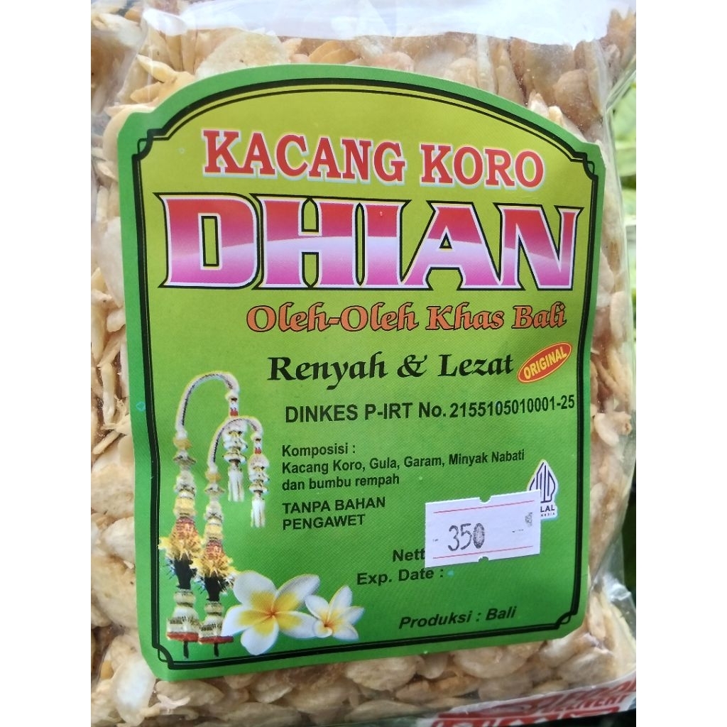 

Kacang Koro Dhian 350 gram