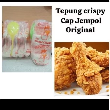 

TEPUNG CRISPY CAP JEMPOL ORIGINAL FREE CENTONG 1 PAK ISI 10 SACHET