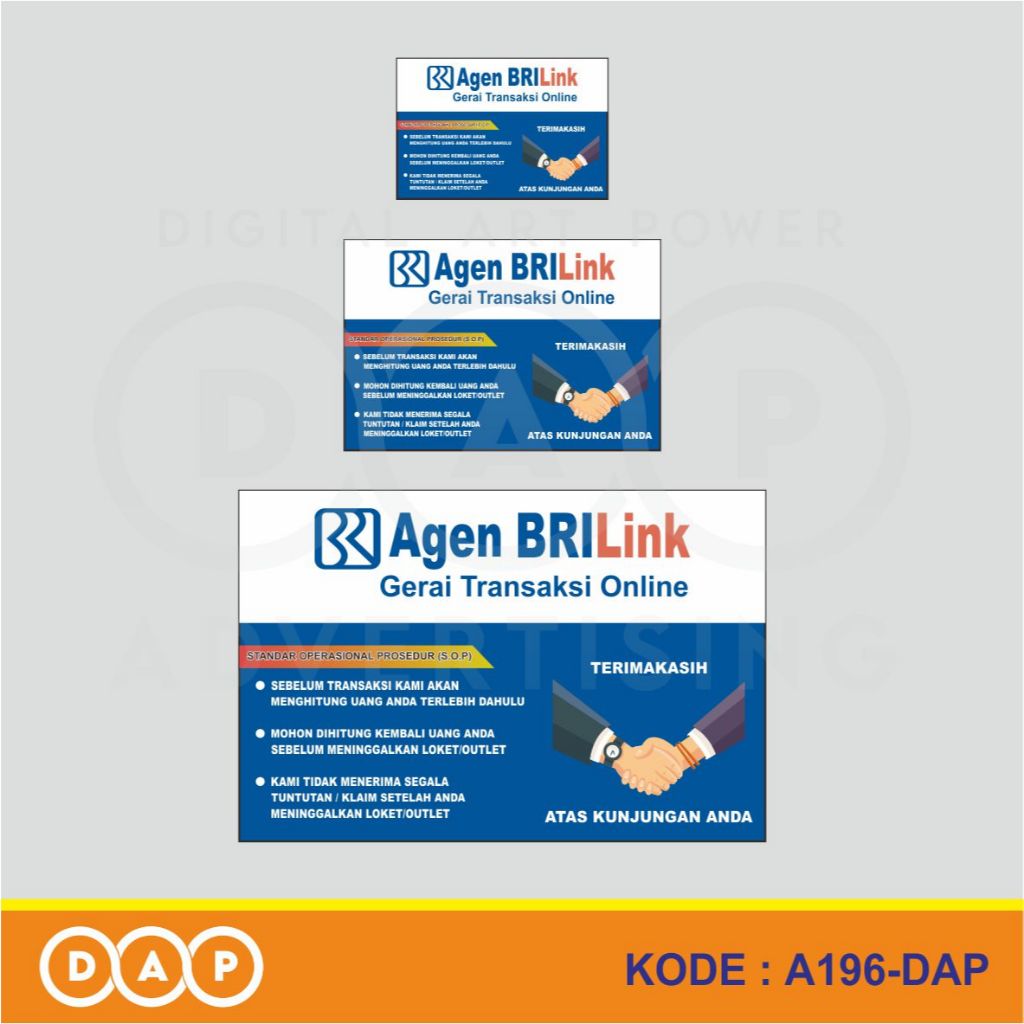

A196 - Acrylic Sign, Stiker Akrilik Agen BRILink, Tahan Air, Termurah, dan Bisa Custom