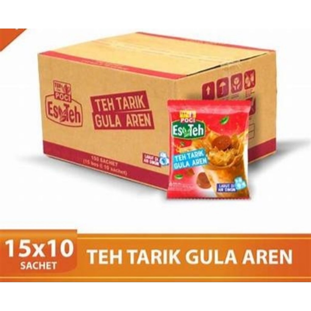 

Es Teh Poci Teh Tarik Gula Aren 25g 1dus isi 150pcs