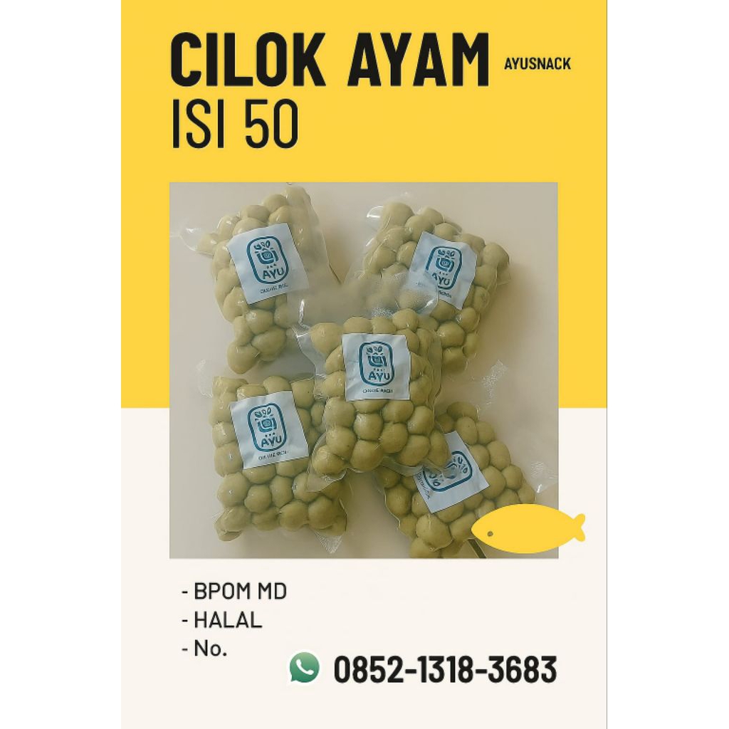 

Cilok Ayam Isi 50 - Kenyal, Gurih, dan Super Laris!