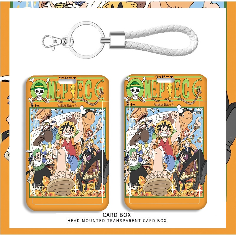 

anime One Piece cover for Kardus KTP Motif karakter Anime, Tempat Kartu Photo Card,id card holder, Desain Kawaii Gaya Jepang untuk Fans Kollektor