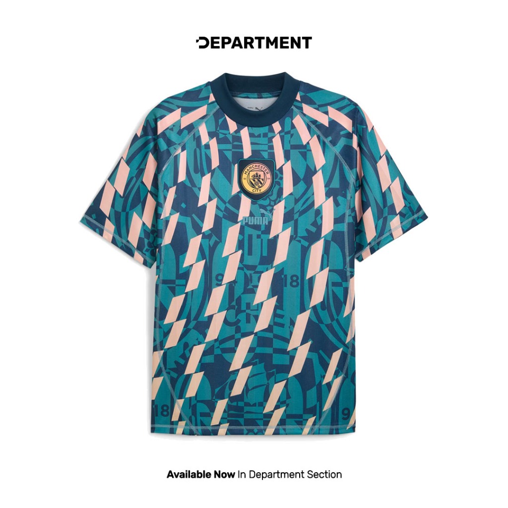 Jersey Bola Pria PUMA MANCHESTER CITY RETRO 77779768 ORIGINAL