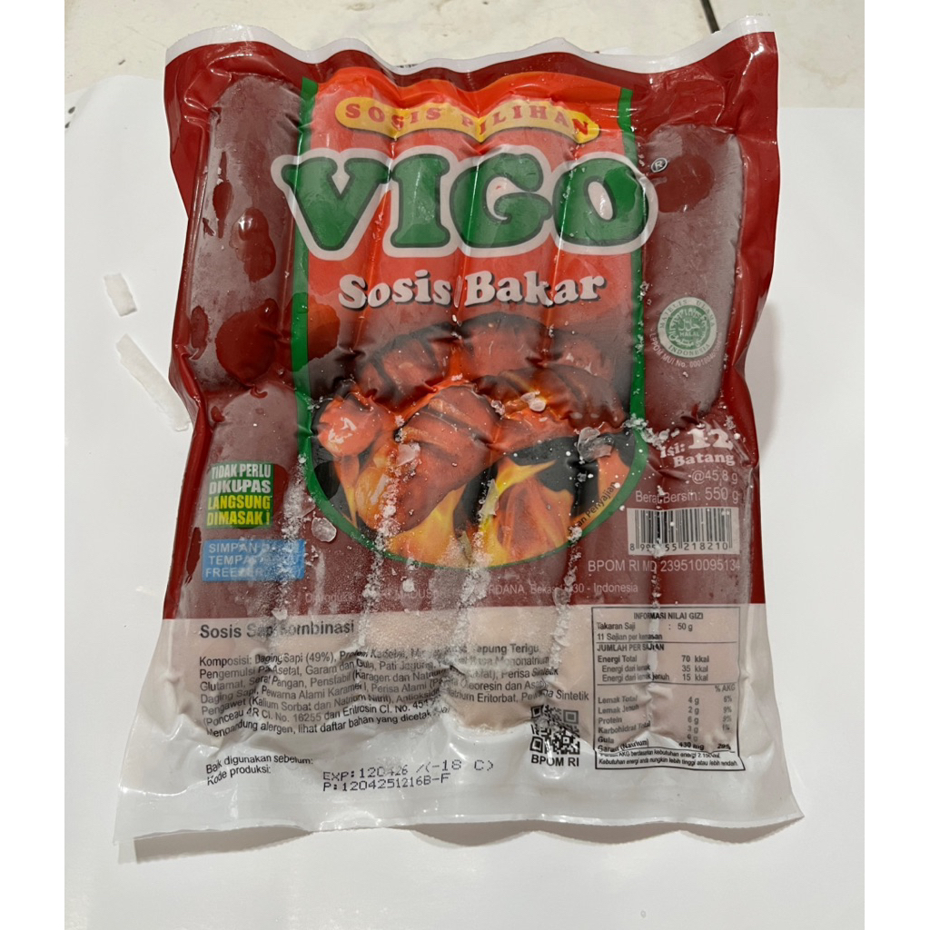 

sosis bakar Vigo isi 12pcs