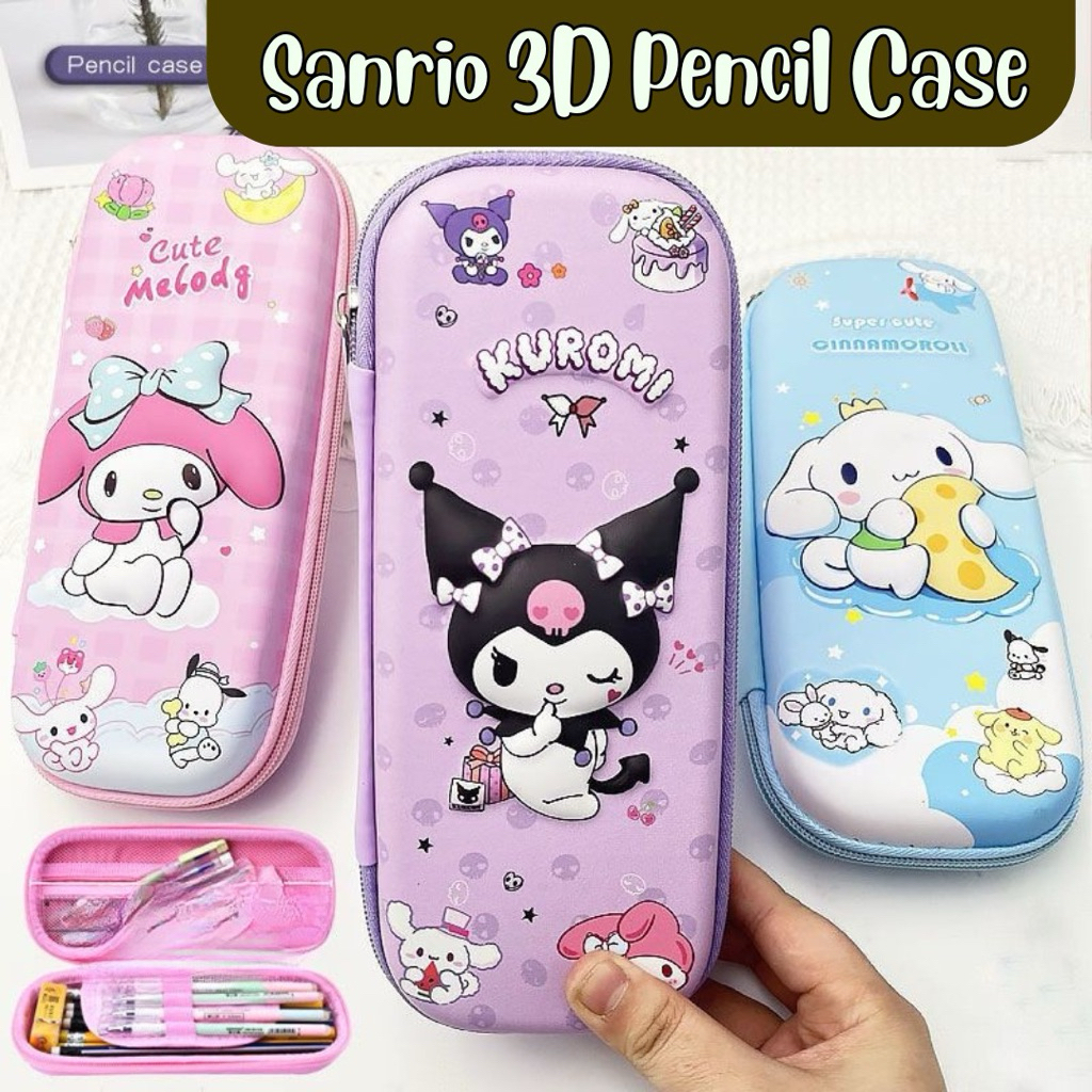 

Sanrio 3D Pencilcase / Kotak Pensil Anak / Pencil Case Anak Sekolah