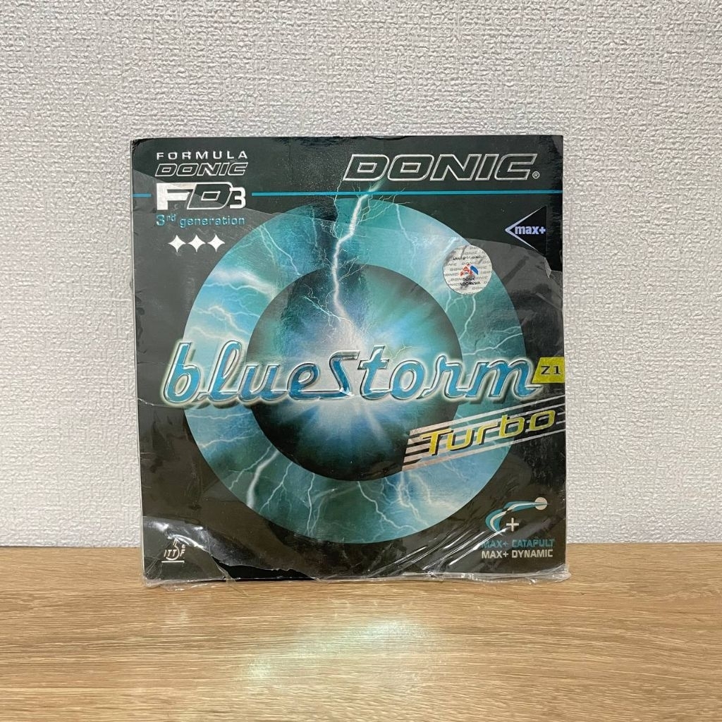 Donic Bluestorm Z1 Turbo Max Hitam Karet Bet PingPong Tenis Meja