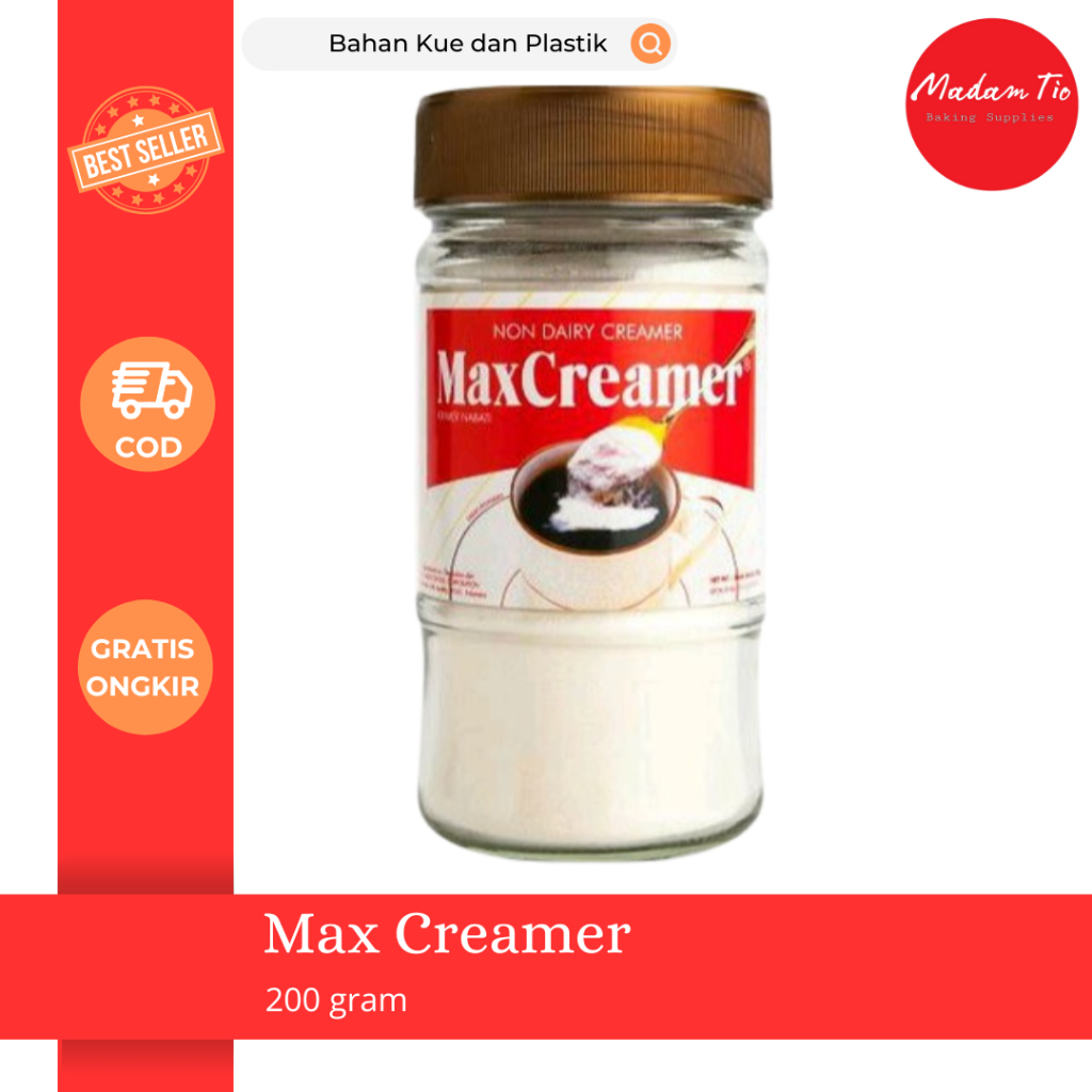 

Max Creamer Non Dairy Creamer 200 gram 1pcs