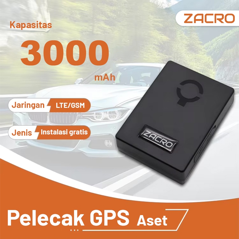 ZACRO Magnet Mini Yang Kuat GPS  Portabel TRACKER  ORIGINAL/GPS MOBIL DAN MOTOR 3000 mAh
