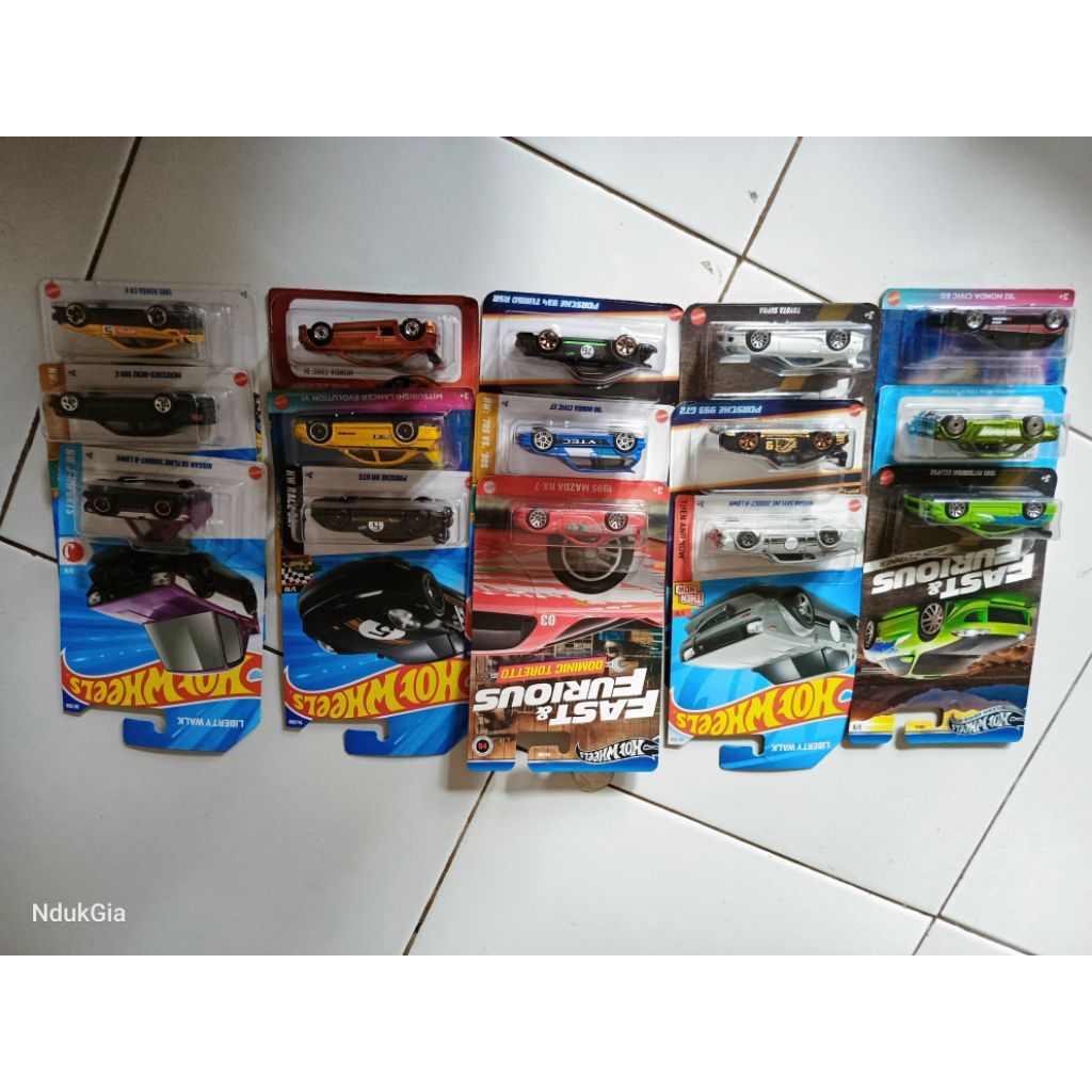 hotwheels 15pcs x45k