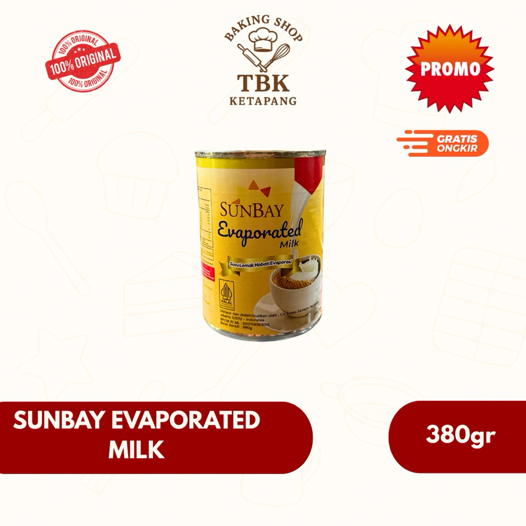 

Sunbay Evaporated Milk / Susu Evaporasi Sunbay 380gr