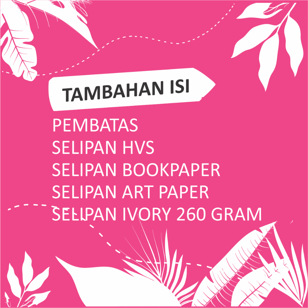 

tambahan selipan dalam custom notebook