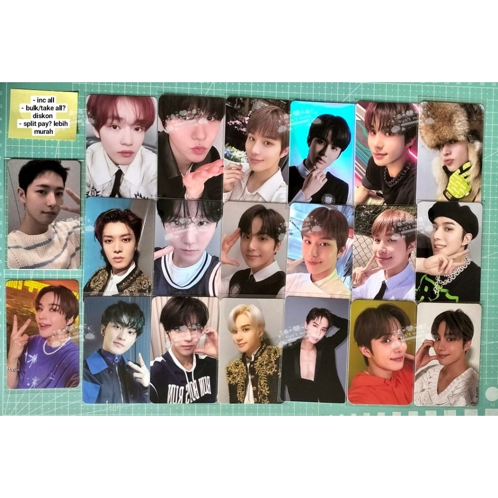 (BUY1GET1) PHOTOCARD OFFICAL NCT RENJUN CHENLE JUNGWOO JAEHEE MARK 2 BADDIES HOT SAUCE PARFUME NCT N