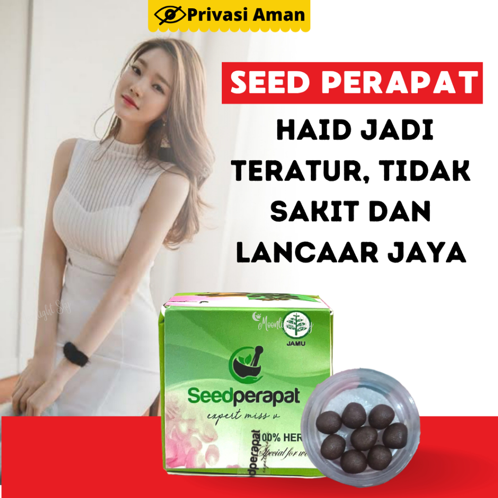 SEED PERAPAT Jamu Pelancar Haid Ampuh Mempelancar Haid Pereda Nyeri Haid Obat Pelancar Menstruasi