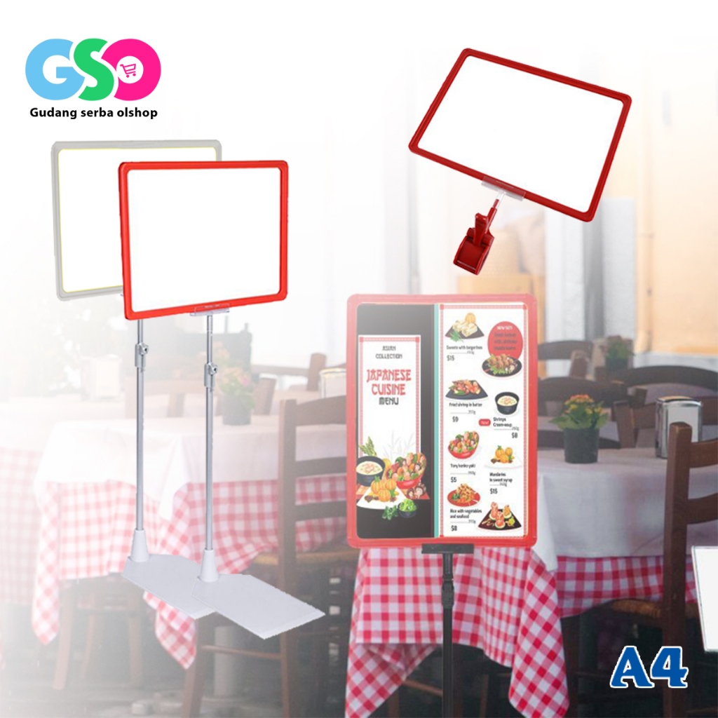

A4 Pop Up Frame Display Harga Frame Standing Frame Poster Papan Harga Promo Toko & Minimarket Stand