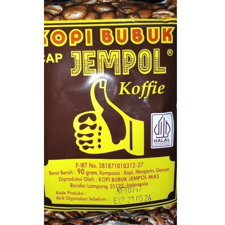 

1pak kopi bubuk Lampung jempol originalnya