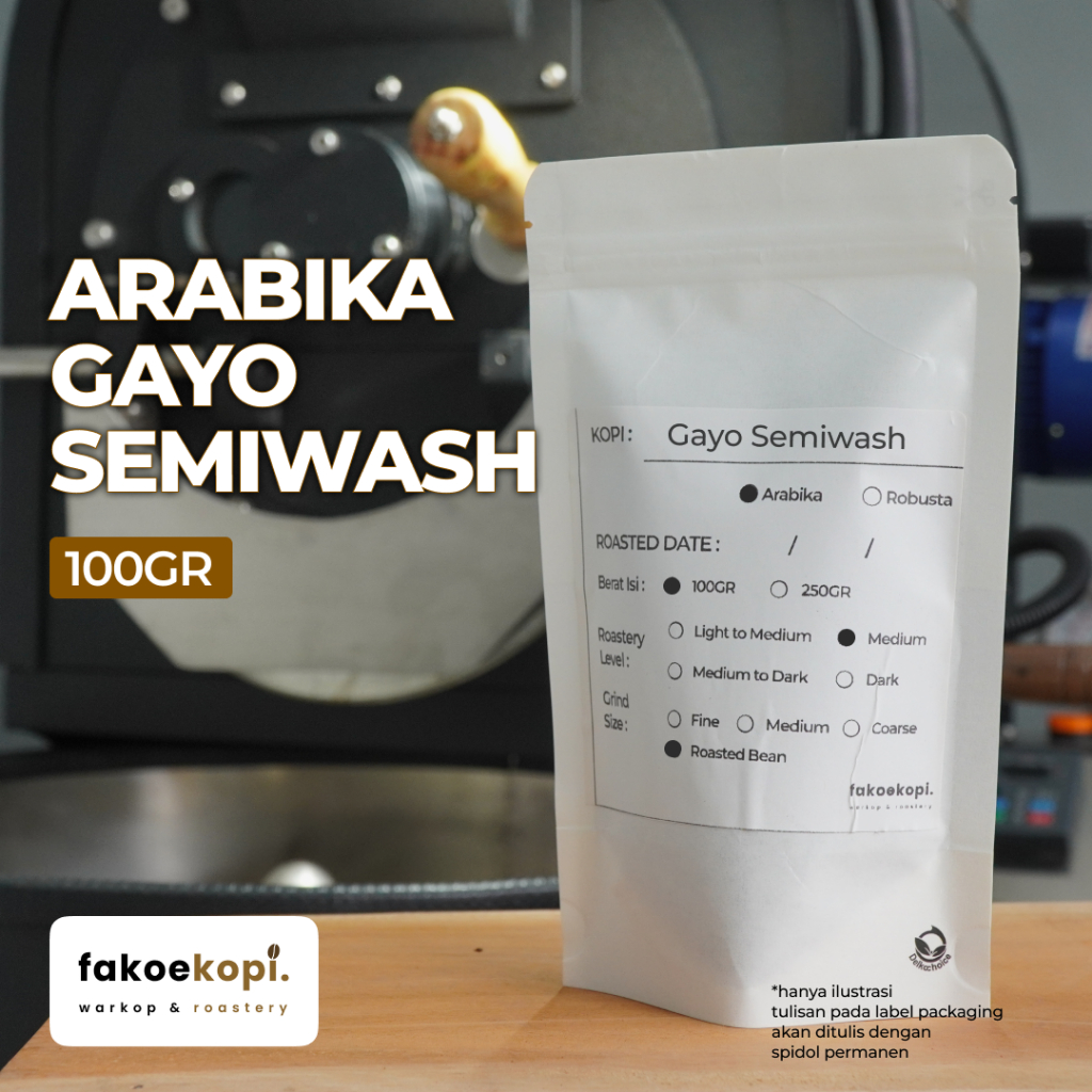 

Kopi Arabika Gayo Semiwash 100GR / Single Origin