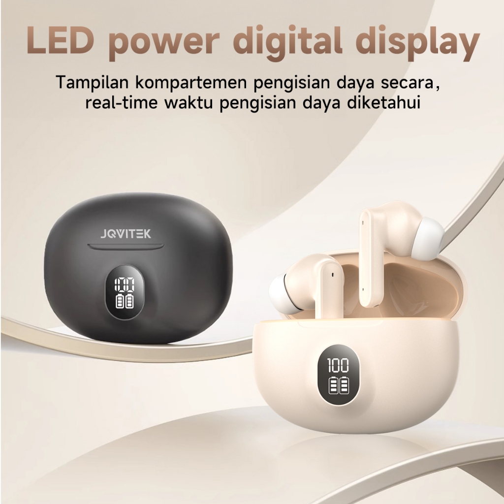 PROMO TERBARU Jovitech EP95R Headset TWS Bluetooth 5.4 True Wireless Headset Bluetooth 5.4 Low