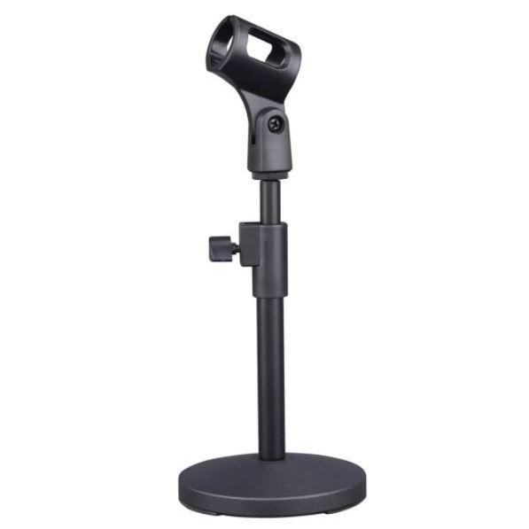 PP Stand Mic Meja Original Podium Panitia Hakim Rekaman Vlog Youtuber Konten Microphone Studio