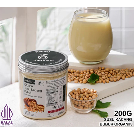 

SUSU KACANG KEDELAI BUBUK MURNI 200 GR/SUSU KACANG KEDELAI ORIGINAL ORGANI/ BUBUK KACANG KEDELAI