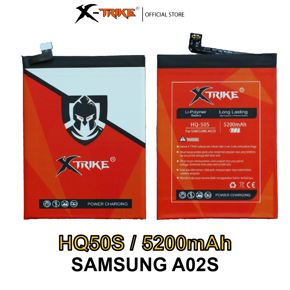 XTRIKE Baterai Samsung Galaxy A02S - A03 - A03S - M02S Double Power