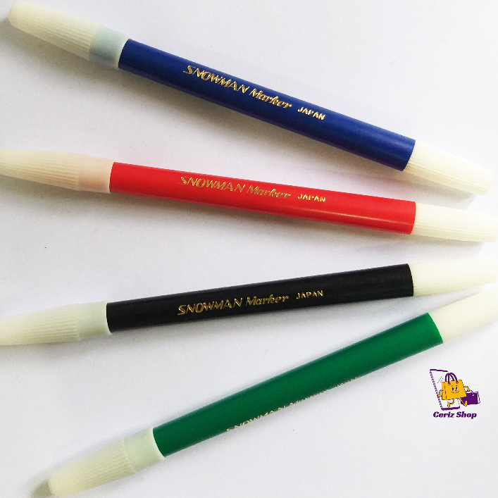 

1Pcs Spidol SNOWMAN Kecil - Merah/Biru/Hitam