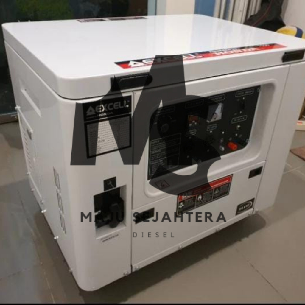 GENSET SILENT 5000 WATT BENSIN MESIN HONDA MERK EXCELL SF7000DXS