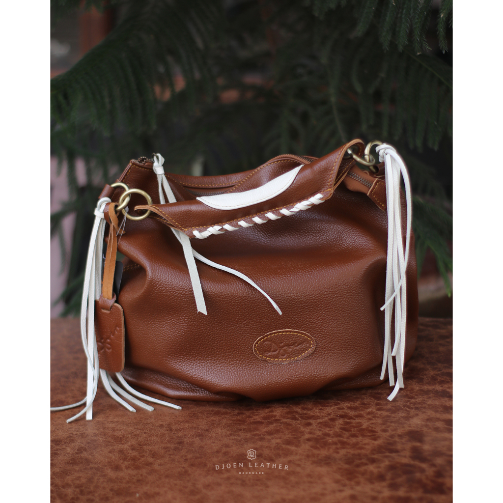 djoen leather nirmala hobo bag kulit sapi asli