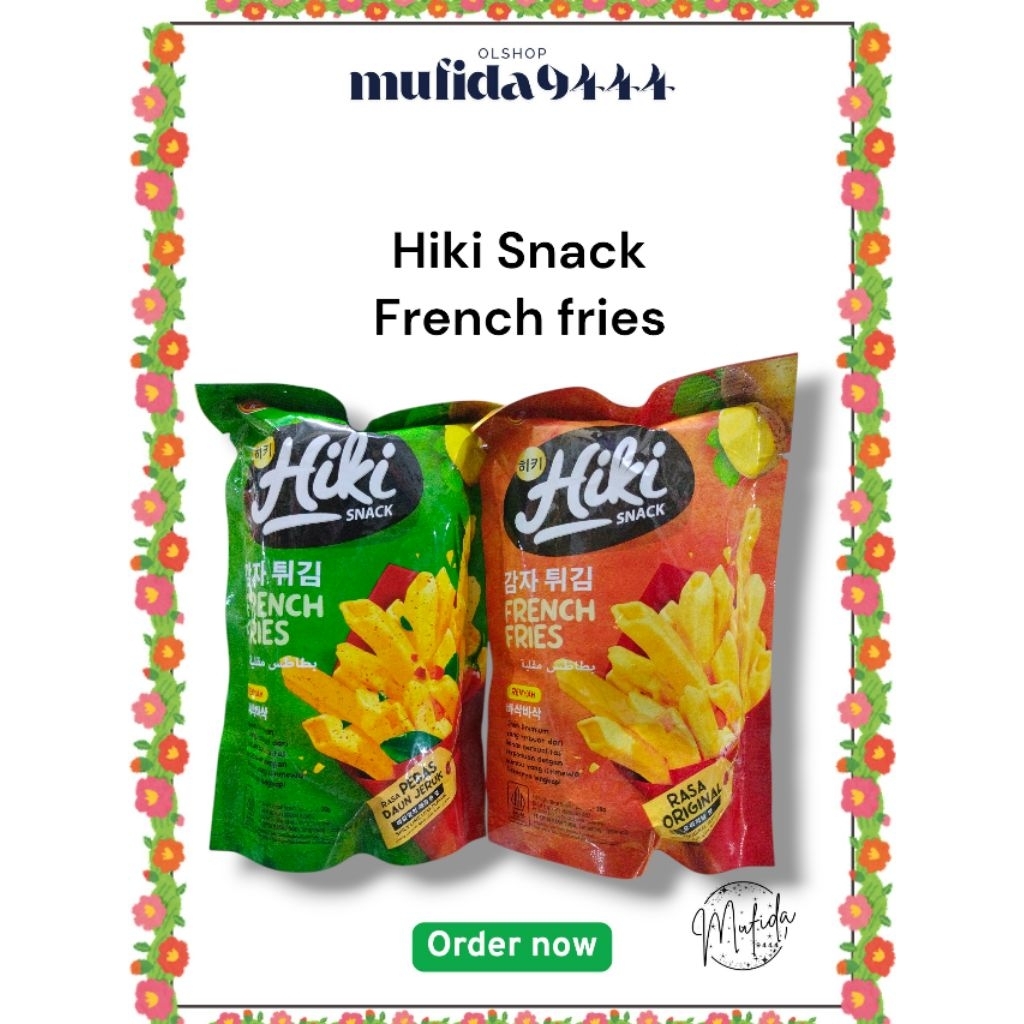 

hiki Snack French fries/kentang goreng renyah hiki Snack 20gr