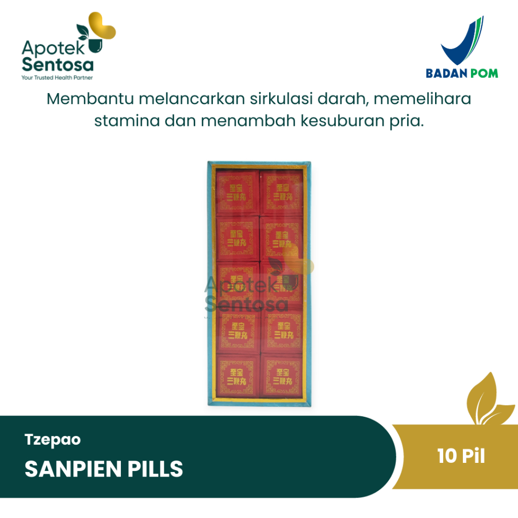 Tzepao Sanpien Pills - Membantu memelihara stamina