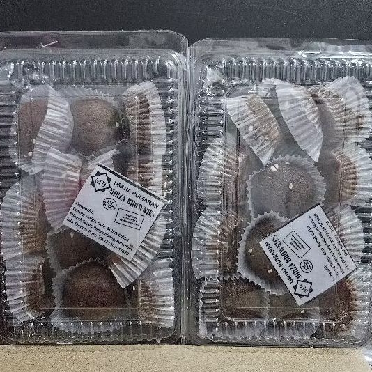 

kue brownis bolu brownis cemilan instant isi 12