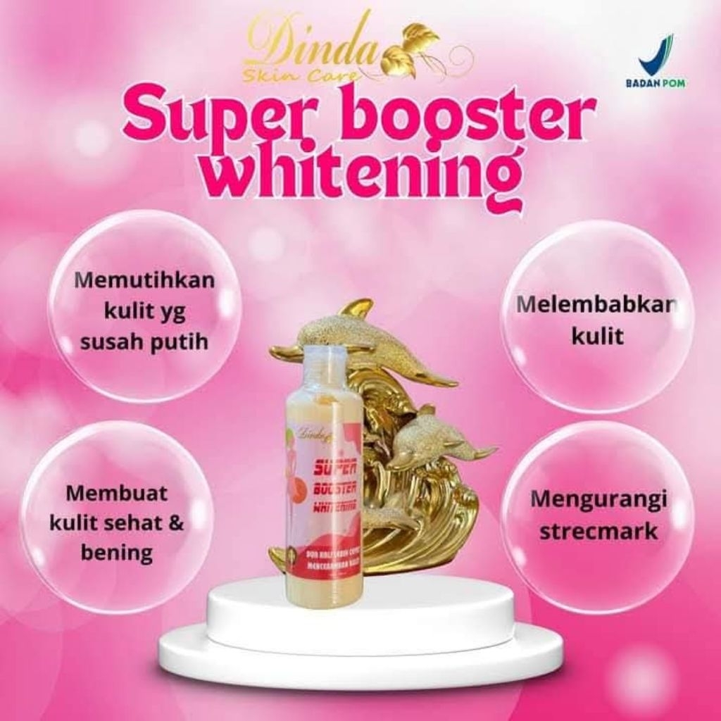 Hb whitening booster Hb pemutih ampuh mengglowingkan memudarkan strecmark bekas luka susah putih kus