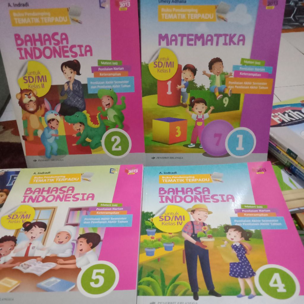 TEMATIK KELAS 2 - 4 - 5 BAHASA INDONESIA DAN MATEMATIKA KELAS 1SD ERLANGGA