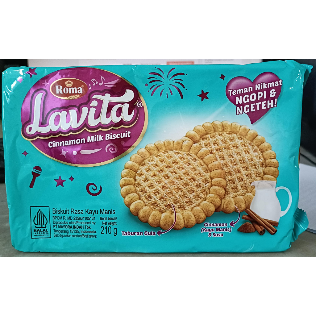

Roma Lavita Biskuit rasa kayu Manis 210gr