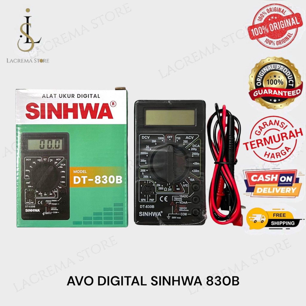 AVOMETER DIGITAL 830B MULTITESTER DIGITAL SINHWA SINWA
