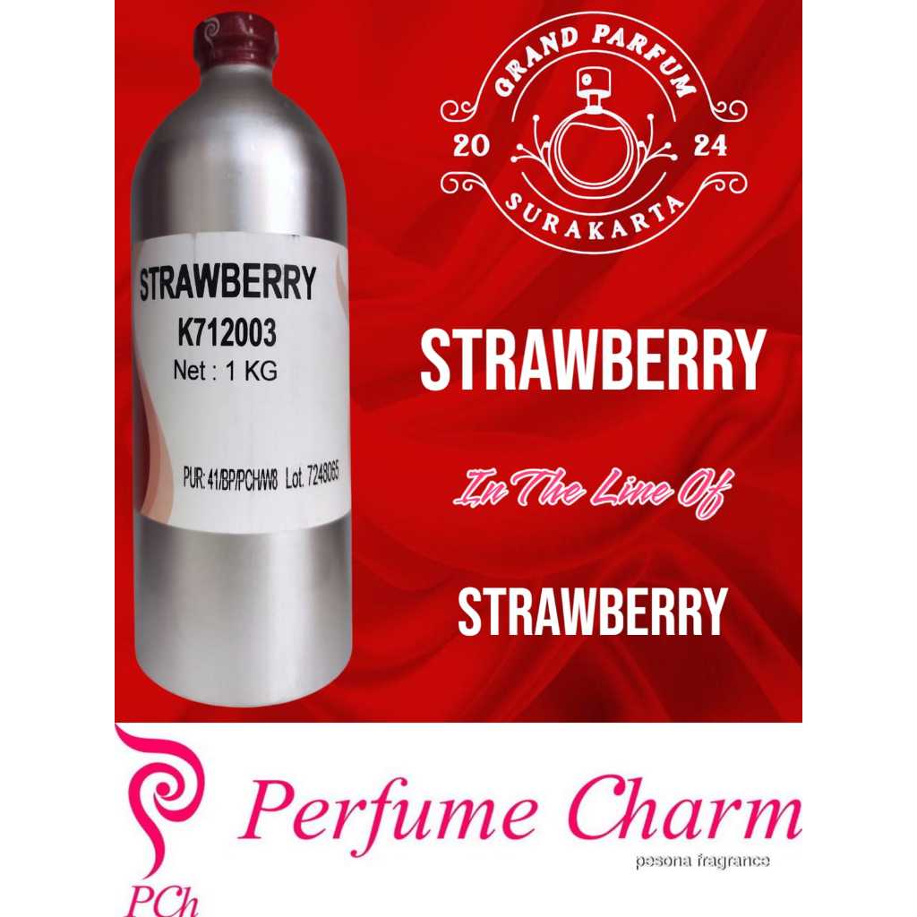 [1KG] STRAWBERRY BY PCH / PARFUME CHARM KEMASAN SEGEL KALENG 1 KG ( ORIGINAL )