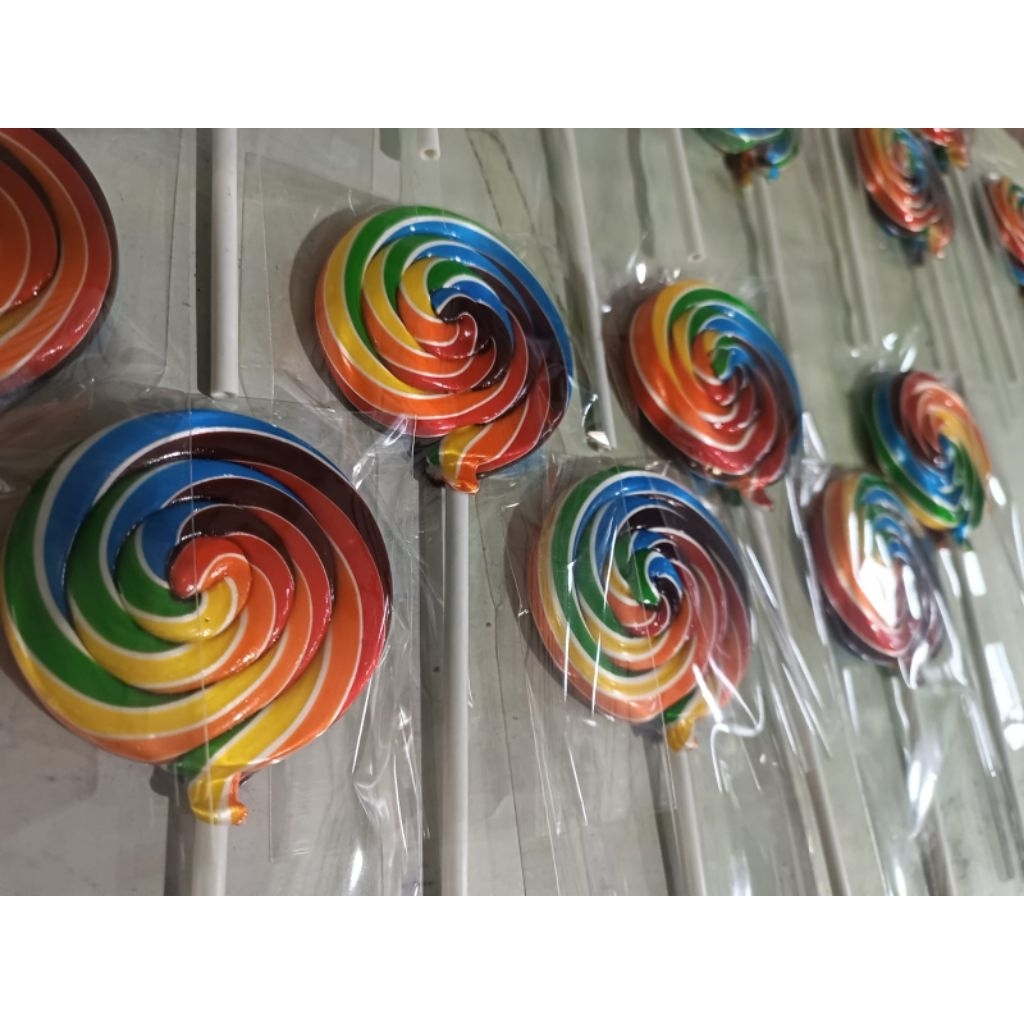

Permen lolipop bulat 8.5cm 50pcs
