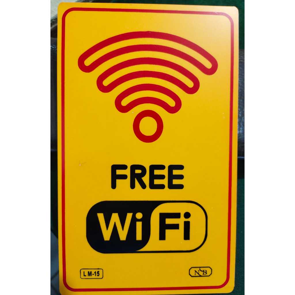 

Label Acrylic Medium / Label Akrilik Medium 11x18cm - Free Wifi (Kuning Merah Hitam)