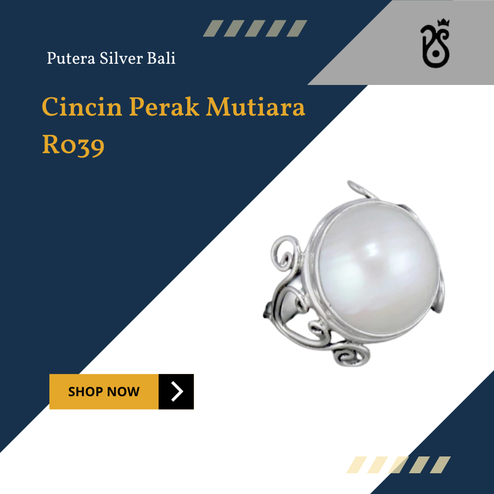 Putera Silver Bali | Cincin Perak Mutiara R039