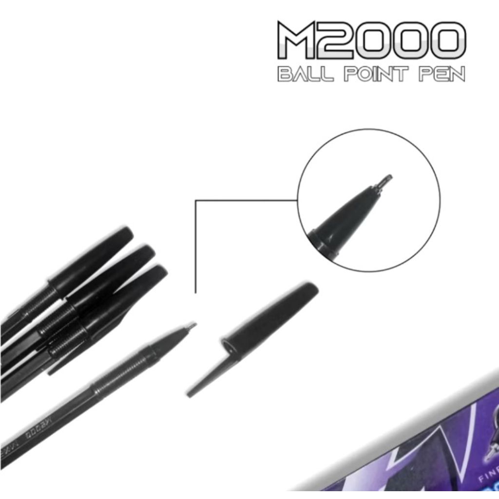 

Bolpoint / Pulpen Warna hitam / Pulpen M2000