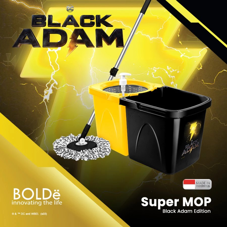 PEL SUPER MOP BOLDE DOUBLE SIDE BLACK ADAM / PEL MAGIC MOP / PEL WADAH BOLDE / PEL ROTARY MOP BOLDE