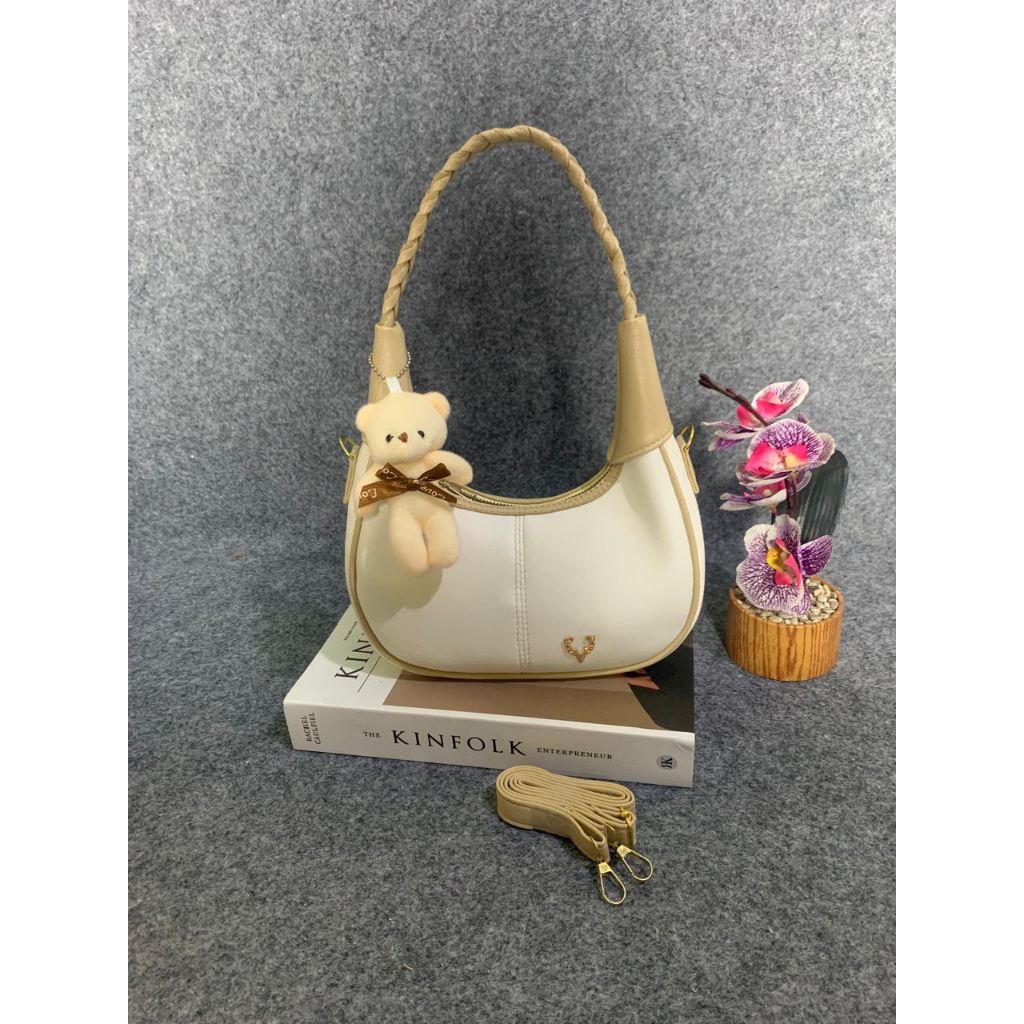 NADIN+BONEKA TAS SEMPANG BAHU NADIN TERBARU/TAS SELMPANG BAHU WANITA NEW/TAS WANITA TERBARU