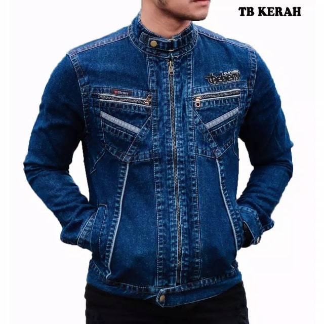 big promo jaket jeans pria / jaket jeans cowok / jaket jeans tempel /jaket jeans resleting / jaket