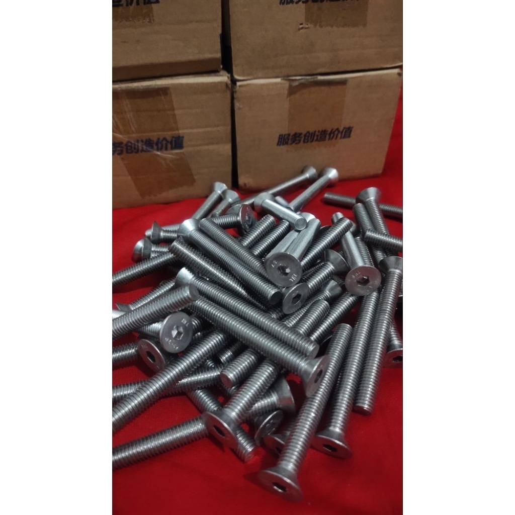 Baut verseng L stainless M8x70