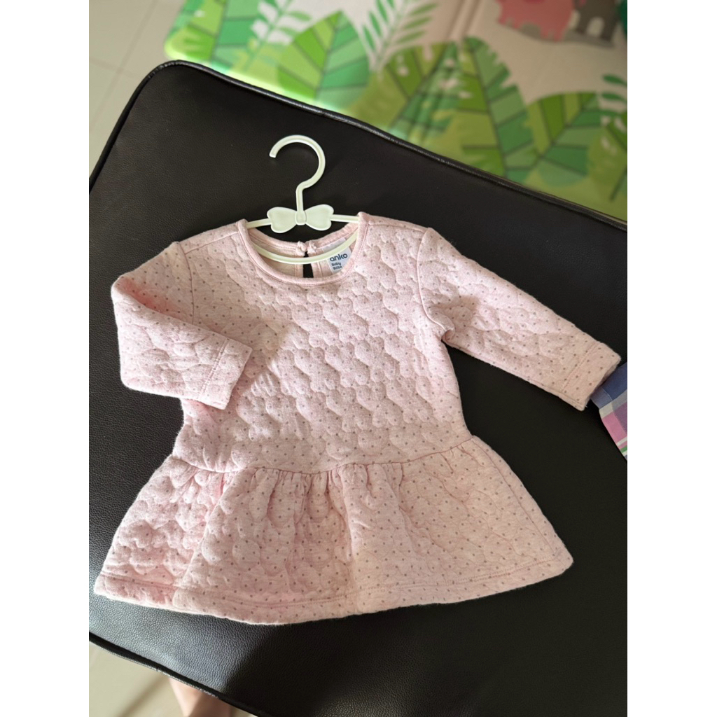 preloved anak dress anko baby pink