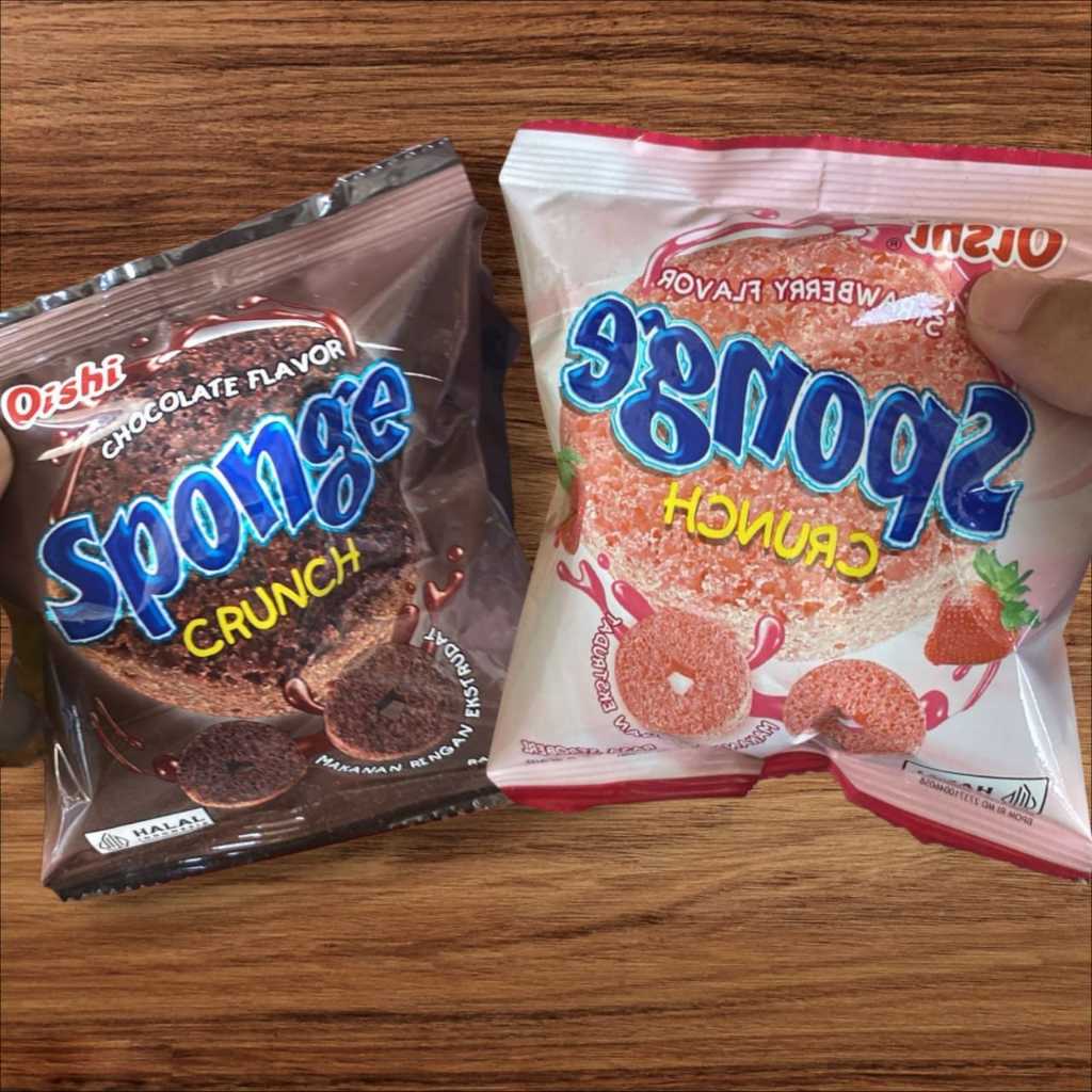 

Oishi Sponge Crunch Cokelat,strawberry