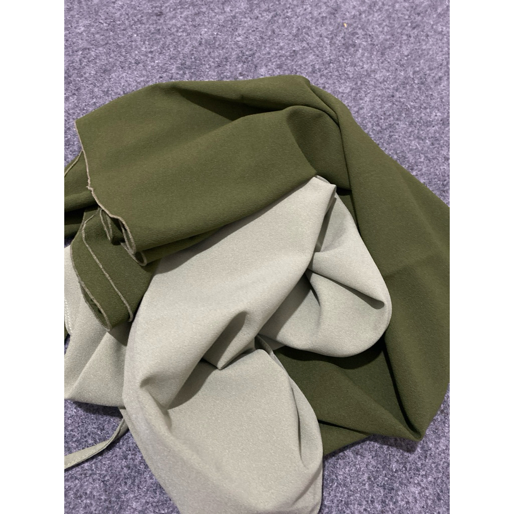 JILBAB BERGO HIJAU SAGE DAN NOTOL (C024)