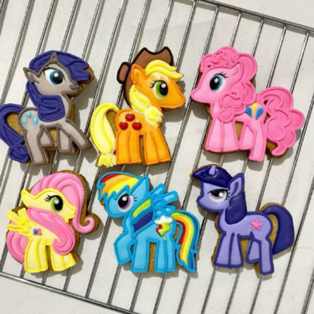 

My Little Pony Cookies Character - Sugar Cookies / Decorated Cookies / Kukis Hias