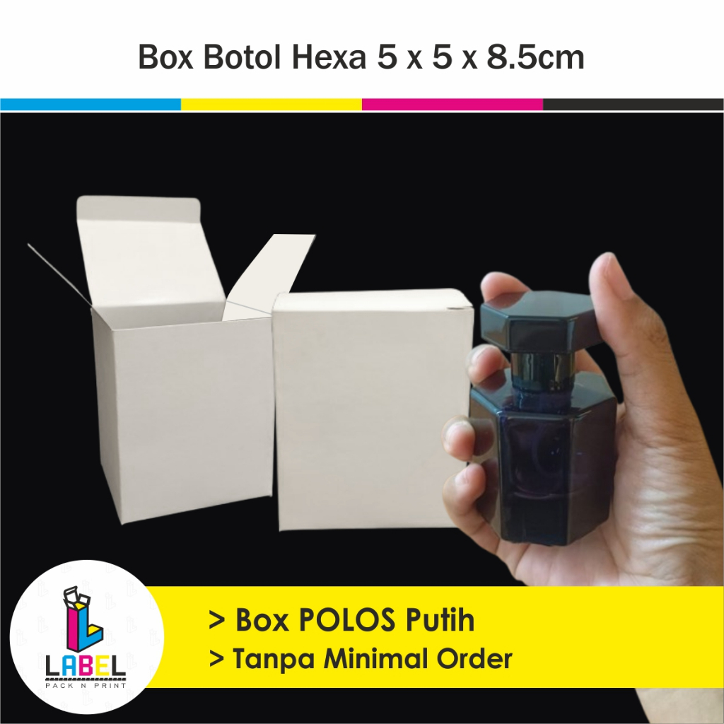 

Box Kemasan / Dus Packaging Botol Hexa 50ml Uk. 5x5x9cm POLOS