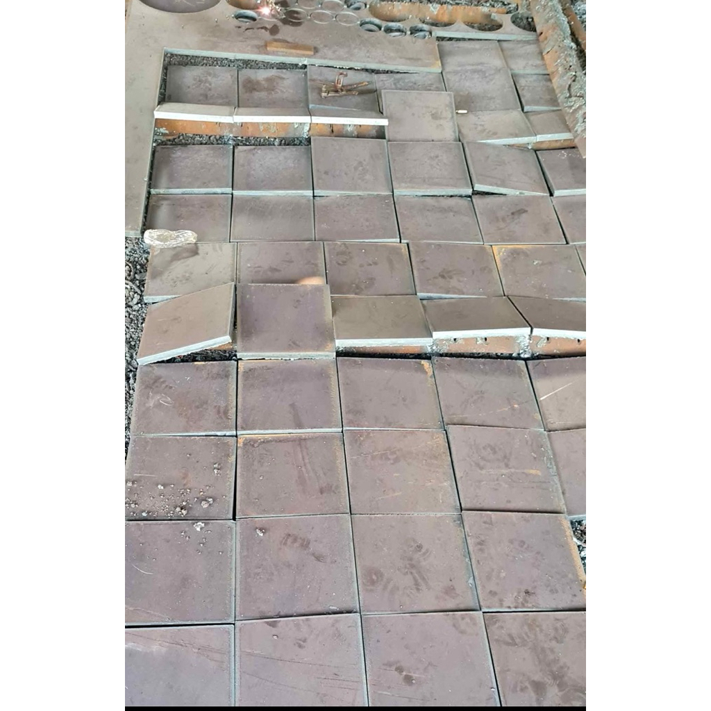 Plat Besi Kotak 10cm X 10cm Bisa Custom Sesuai Kebutuhan